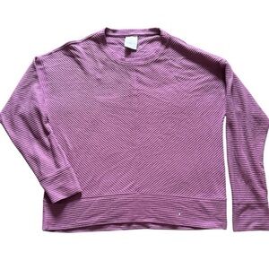 Purple striped long sleeve sweater #stripes #longsleeve #freely